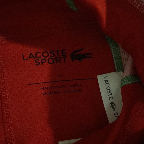💥HOST PICK💥 NWT LACOSTE SPORT COLOUR-BLOCK SPORT LEGGING RED, PINK, GREEN - Picture 4 of 12